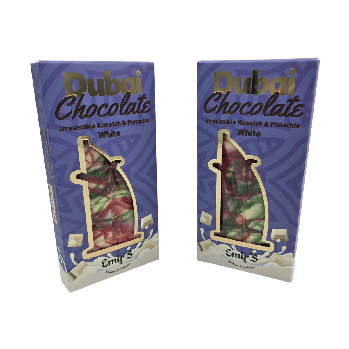 Emir's Dubai Chocolate cu ciocolata alba, Emir's Baklava & Delicates, 200 gr