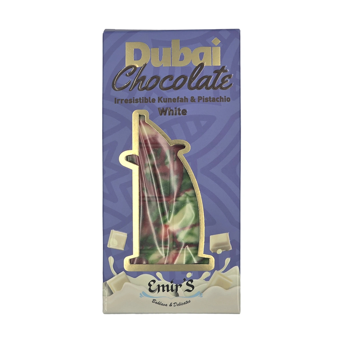 Emir's Dubai Chocolate cu ciocolata alba, Emir's Baklava & Delicates, 200 gr