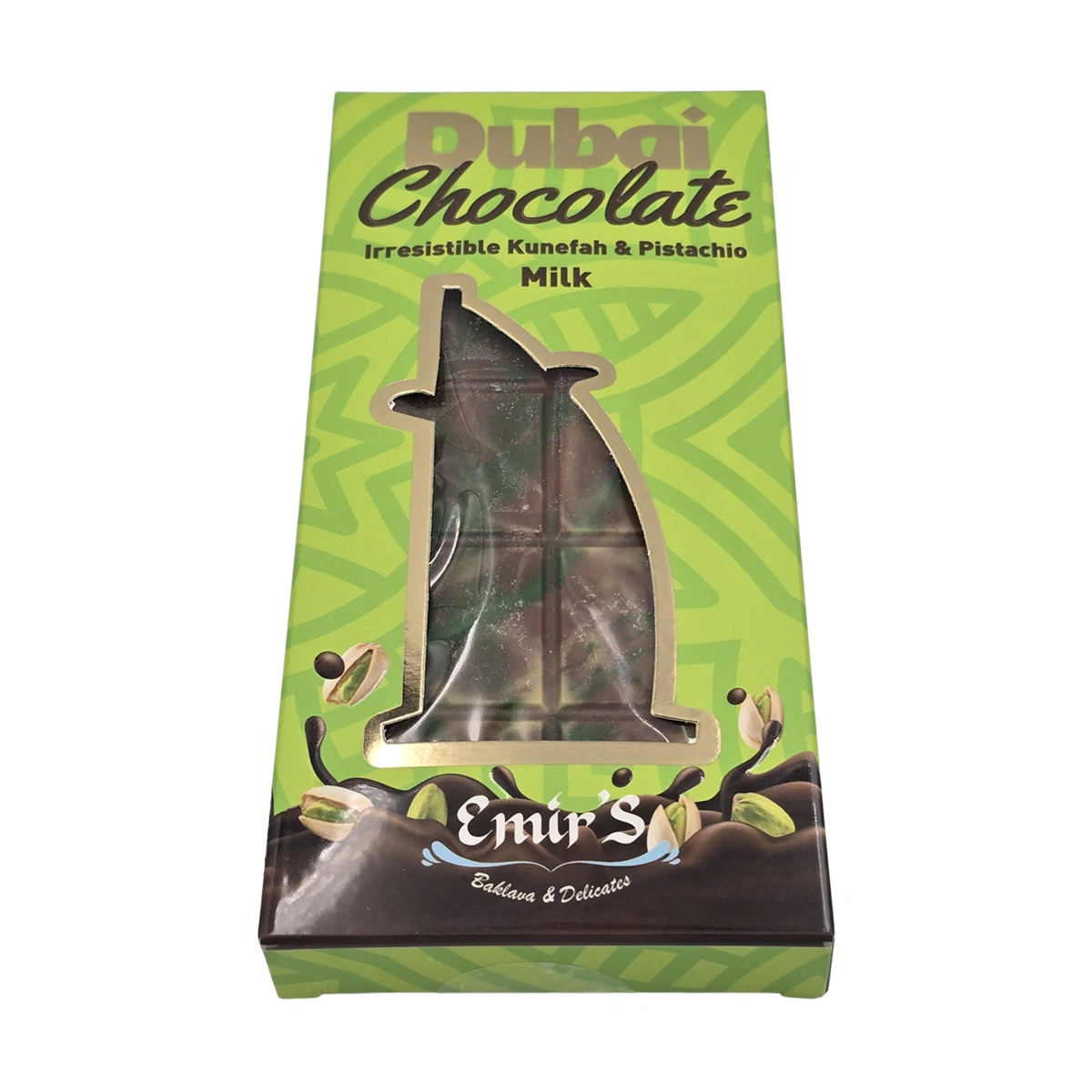 Emir's Dubai Chocolate cu lapte, Emir's Baklava & Delicates, 200 gr